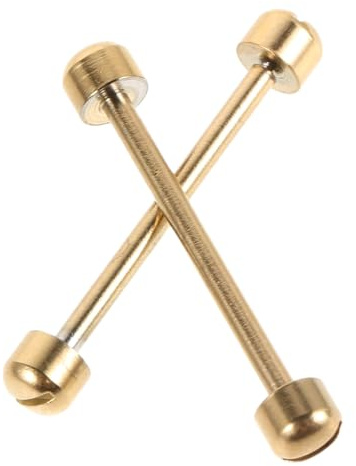 Baluue 2 Piezas Pasadores Varilla Resistente a Rayaduras de Acero Inoxidable para Conexión Segura para Correa de Reloj Dorada en Pulseras y Correas, Adecuado para Instalación DIY
