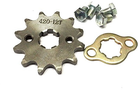New #420 Chain Front Pinion Sprocket With 12 Teeth 14Mm For Atv, Dirt Bike,