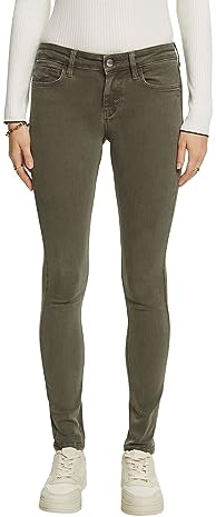 Esprit Pantalon Femme, Vert (Khaki Green 350), 36W / 32L