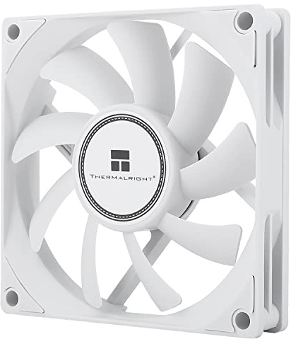 Thermalright TL-8015W CPU Fan, Computer Case, Fan, Quiet 4-Pin PWM PC Fan, 15 mm Slimline Cooling Fan, 2200 RPM Speed, 80 mm CPU Fan (White)