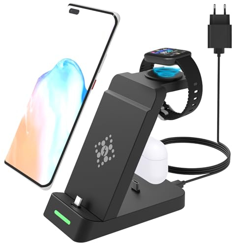 25W Schnellladegerät USB C Ladestation Kompatibel mit Ladestation Samsung | 3 in 1 Ladegerät Kompatibel mit Samsung S26/S25/S24/S23/Note/Z Fold Flip8/a56, für Galaxy /8/7/6/Bud,NOT für Watch Ultra2/9