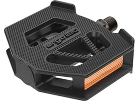 Ergotec EP-K Children Bike Pedal, (9/16 | 82 X 75 | Black), 7mm Baron Steel, Integrated Reflectors, EP Bearing, Polypropylen