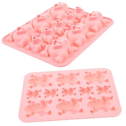 ULDIGI 2stücke Schokoladenform Aus Silikon Zum Backen Süßigkeiten-form Frosch Design Leicht Entformbar Schnell Reinigbar Backzubehör Für Schokolade Kekse Bonbons
