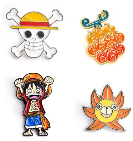 GTOTd Japan Anime Enamel Pins Emaille Nadeln (4Pcs) Badge Holders Cute Cartoon Brosche Pins Geschenke Dekoration für Kleidung Tasche Jacke Rucksack