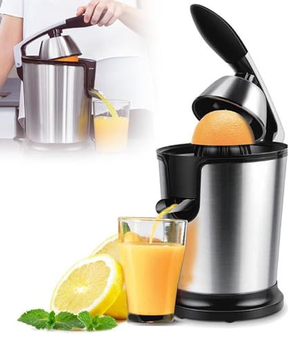 LYFDPN Exprimidor de Naranjas Manual y exprimidor de cítricos Profesional, máquina exprimidora de Prensa Manual de 160 W, Material de Acero Inoxidable
