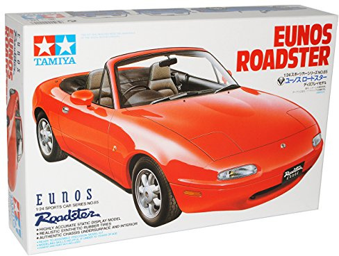 Generisch Mazda MX5 NA 1989-1998 Rot Cabrio 24085 Kit Bausatz 1/24 Modell Auto Modell Auto