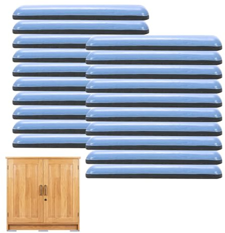 Pattini scorrevoli per mobili pesanti, 20 pezzi Pattini per mobili in teflon autoadesivi, pattino scorrevole per mobili pesanti, pattino scorrevole, pattino scorrevole per mobili, 75 x 16 mm (quadrato