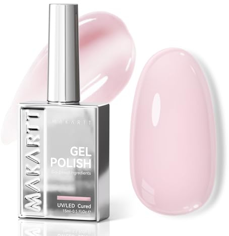 Makartt Pink Gel Nail Polish 15ml One-Coat Pigment Full Colour HEMA-Free
