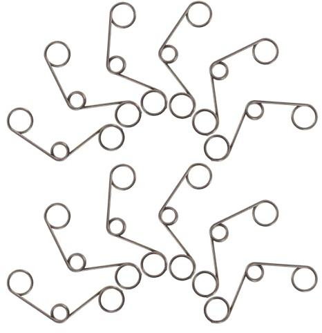 WATIIFUFU Ressorts de Torsion 12 Pièces pour Serrure à Code Trois Trous 1,2 X 8 X 11,5 Mm Ressorts de Remplacement pour Poignée de Porte pour Serrure à Empreinte Digitale Pièces de