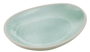 APS 85470 Plato CALA - Melamina verde/gris, 19 x 14,5 cm, apilable