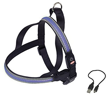 Nobby Norwegergeschirr Flash MESH, blau L: L: 70-85 cm + 52, B: 30 mm, 1 Stück