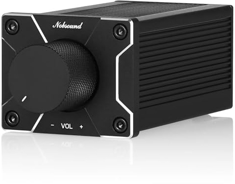 Nobsound Mini Passive Preamp with Volume Controller for Power Amplifier Active Speakers (New Upgraded)