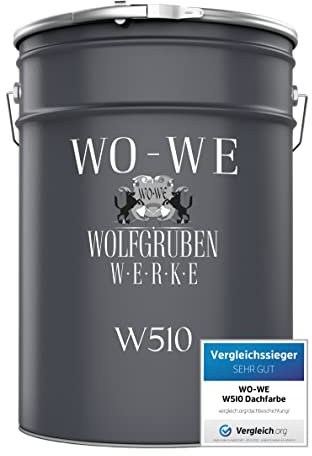 WO-WE Vernice per tetto Pittura Manto di Copertura W510 Bianco puro simile RAL 9010-5L