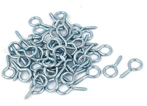 Aexit Jewelry Garden Vine Wire 3.1mm Thread Dia Eyelet Screw Eye Hook 50pcs (a584f51515c6f73cd36ec5f0113d08b8)