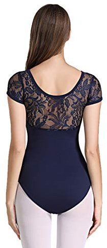 ModLatBal Women and Girls Short Sleeve Leotards for Ballet Dance Bodysuit