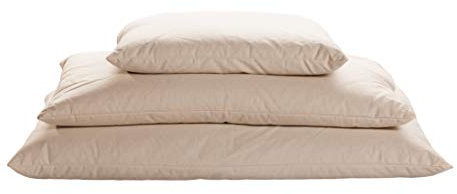Merino Wool Buchweizenkissen mit Reißverschluß ECCO Buchweizen Kissen 100% Bio, Vegan Bett Kissen 45x75 cm (1)