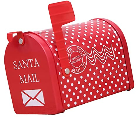 Baoblaze Weihnachten Mailbox Weihnachten Postfach Neujahr Mailbox Wraps Post Briefkasten Eisen, Typ 1