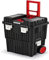 Rolling Workshop Tool Box with Clamping Fasteners Modular Reinforced Wall Structure 45 x 36 x 64 cm (with Metal Closure)