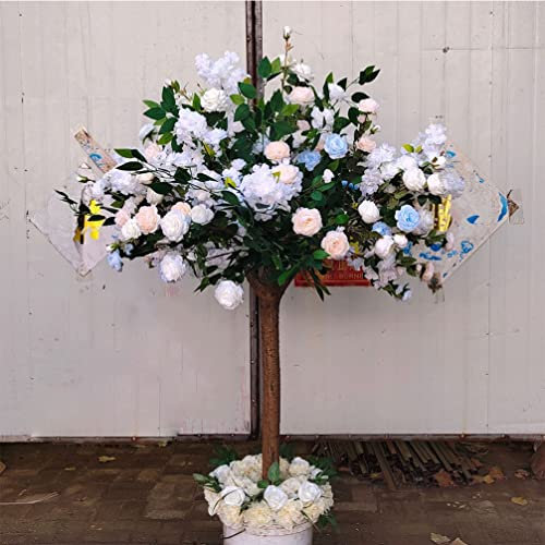 Árbol de Rosas Artificiales de 5 Pies Rosal Denso Gran Decoración para el Hogar Dormitorio Día de San Valentín Acción de Gracias Navidad Pascua Boda Fiesta