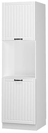 Vicco Oven housing cabinet Fame-Line, White country house/White, 60 cm open