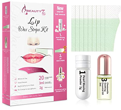 Eyebrow Wax Strips Kit Facial Wax Strips Hair Removal Eyebrow Shaper at Home (LIP)