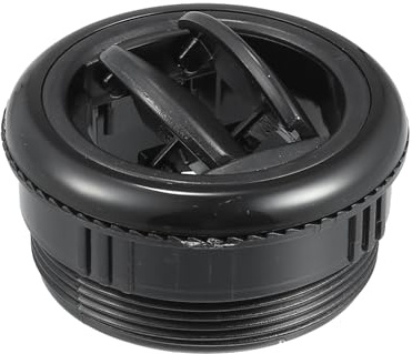 A ABSOPRO Runder AC-Luftauslass Universal 1 Stück Für Wohnmobil Bus Boot | Farbe Schwarz, ABS, 71x35mm, 65mm, Verstellbar, Leise, Für Yacht, Wohnwagen