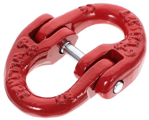 NIYANGLE Set 4 Pezzi Connettore Per Gancio Di Traino in Acciaio 1.2 Ton Collegamento Catena Sicurezza Con Fibbia Blocco Per Sollevamento E Trazione 2.28X0.59X1.10 Pollici