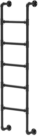 An der Wand montierte Fensterschachtleiter, robuste Kellerausstiegsleiter aus Metall, Feuerleiter für die Sicherheit im Notfall zu Hause, multifunktionale Etagenbettleiter(260cm/102in)