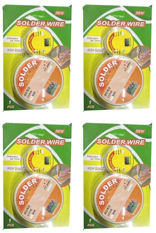 YSAMAX Solder Wire, Ease Of Use, Low Melting Point, Smooth Flow, And Strong Mechanical Bonds, Convenient And Essential Tool For Any Electronics Toolkit, (4PCS)