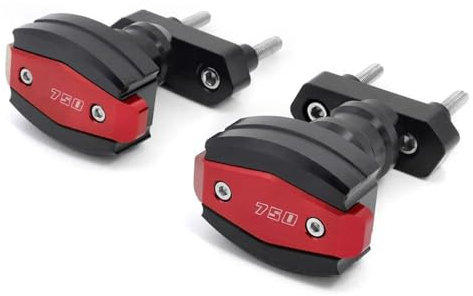 BDDXWSM Motorrad-Motor-Sturzpads, Schutzrahmen, Gleitschutz, Sturzschutz Für Kawasaki Z750R Z750 Z 750 R 2007-2012 Rahmen-Sturzpads(ROT)