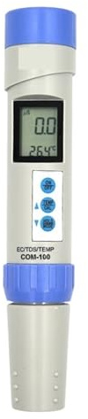 Ph-mètre Numérique 2/3/4 en 1 TDS EC, Testeur De Qualité De l'eau, Outil De Mesure for Boire Un Aquarium Hydroponique Mesure PréCise(COM-100)
