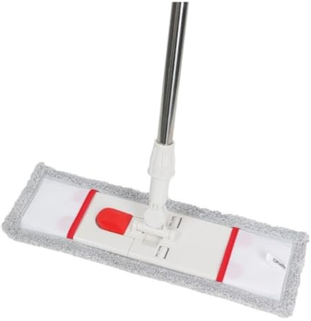 SHCHNA Spazzolone per Pavimenti Flip Mop per Pavimenti in Piastrelle, Panni Lavabili per Mocio, Mocio Professionale per Pavimenti in Legno, Pulizia A Secco E A Umido Mocio Pavimenti Mocio Mop(White)