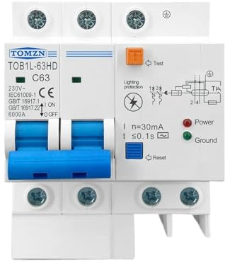 Interruttore Magnetotermico Differenziale Interruttore differenziale Interruttore principale con protezione RCBO MCB con protezione contro i fulmini SPD(50A)