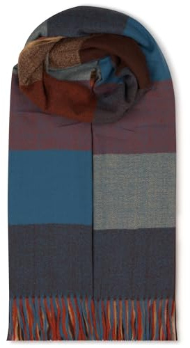malito - Damen Modeschal - weicher XXL Viskosemix Schal - Winterschal Karo-Design modern & lang - Pashmina Stola Kaschmir S602