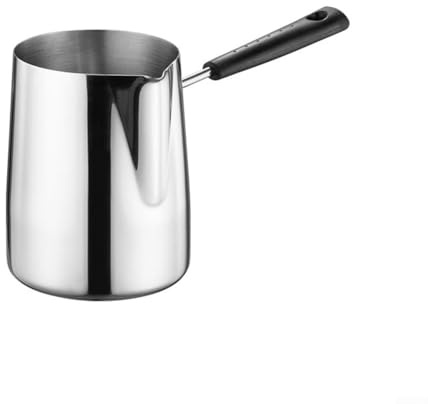 Pot à beurre de lait, cafetière en acier inoxydable, théière, moule à chocolat pour faire fondre le lait, pots à lait pour chauffer la sauce (600 ml)