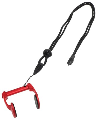 BESPORTBLE Clip Nez de Natation Alliage Aluminium Antidérapant Protège-Nez Confortable pour Natation Plongée et Sports Aquatiques Accessoire et Léger Rouge