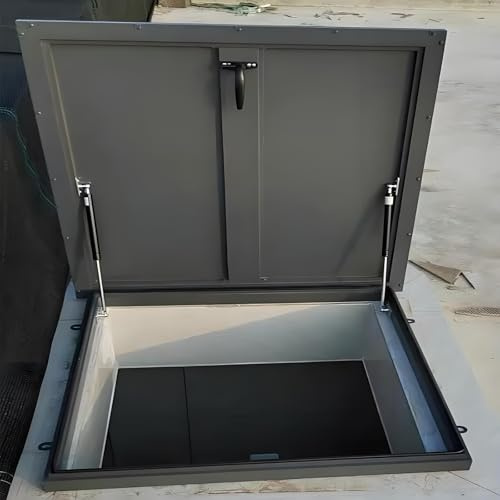 Puits de lumière et fenêtres de Toit de 19,6 à 39,3 Pouces, fenêtre de Toit en Aluminium Personnalisable, Tige hydraulique renforcée, Panneau d'accès Robuste, Trappe d'inspection pour grenie