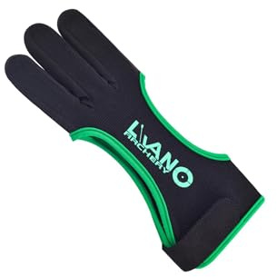 wisoolkic Trefingersdesignad fingerflik för bågskytte med justerbar rem Herr Barn Ungdom Skyttar Andningsbara och slitstarka. Bågskyttehandske Herr Barn Ungdom Flickor Läder