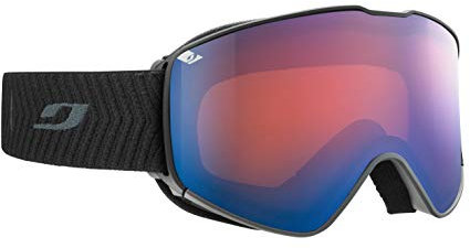 Julbo Unisex Alpha Skibrille, Schwarz/Grau, Chevron, One