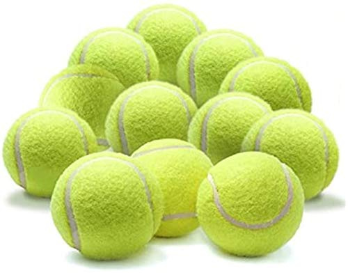 ProLeo 10 stycken tennisbollar gula professionell träning tennisbollar hög elasticitet träningsboll, utomhussport leksak tennisboll för husdjur hundar katt