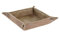 KCASA Bandeja vaciabolsillos Piel Color Marron 18x18 cm (Marron)