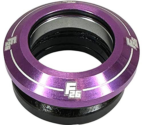 Fantic26 Stunt-Scooter/BMX Full Integrated Headset Steuersatz Kugellager 1 1/8'' I Trick I Tret I Kinder I Roller I Bearing I Topcap I passend für Fast alle Stunt Scooter (Lila)