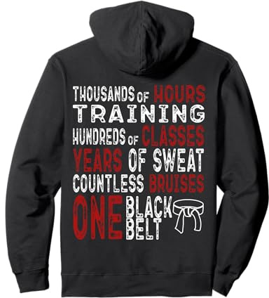 Black Belt Taekwondo Gifts Mixed Martial Arts Training Cool Pullover Hoodie