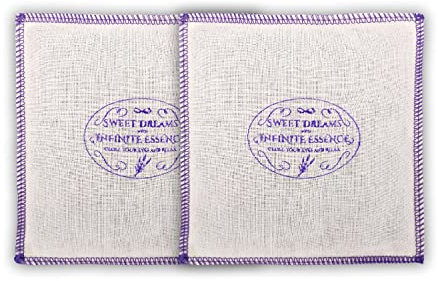 LAMARE Sweet Dreams Cushion - Lavender Filled from French Provence - Against Insomnia and Blinds - Relaxation - Sleep Well - 12x12 Pack 2