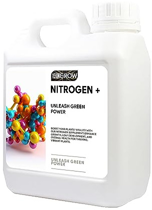 UK Grow Premium Hydroponic and Soil Nutrients - Maximize Plant Growth and Yield (500ml, Nitrogen Plus)