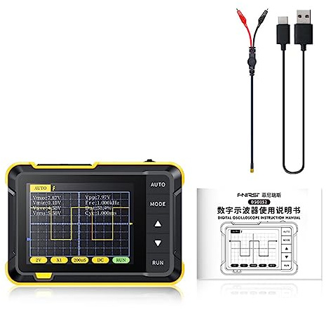 Allayu Oscilloscope numérique Générateur de signaux de bande passante analogique Transistor 2-en-1 Analyseur de spectres de diodes multifonctions, Standard