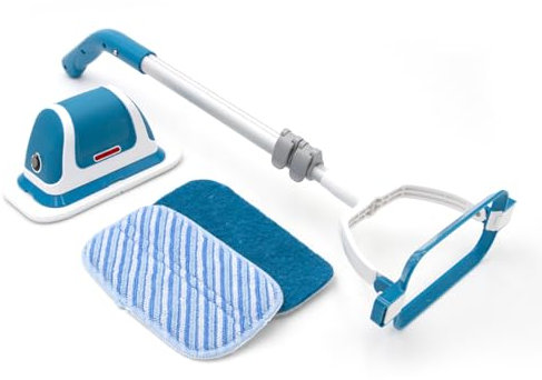 Fregadora eléctrica MultiScrubber de Livington - fregadora recargable para fregar, fregar y abrillantar sin esfuerzo - sistema de fregado 2 en 1 como fregadora manual y fregadora de suelos