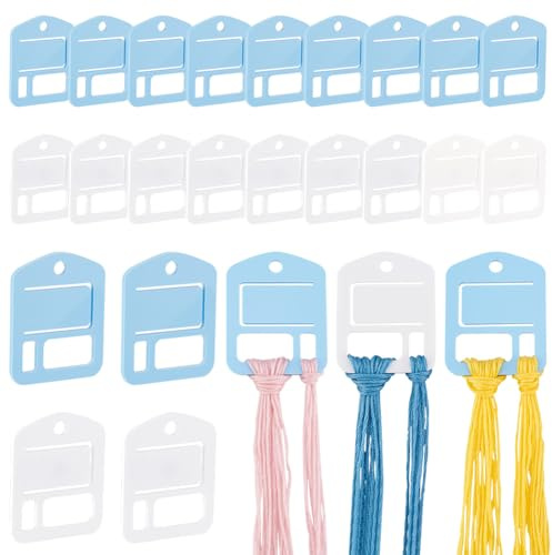 PH PandaHall 30 Stück Acryl Stickgarn Organizer Schlanke Garnspulen Kreuzstich Garnspulen Garn Organizer Für Kreuzstich Nähgarn Aufbewahrung