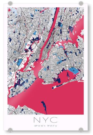 artboxONE Acrylglasbild 90x60 cm Städte/New York New York City Wandbild - Bild New York New York New York City