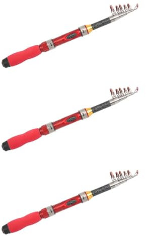 Kisangel 3-teiliges Teleskop-angelruten-Set Für Kinder Und Erwachsene Reiseruten- Und Rollen-Set Fiberglas-Stange Korkgriff Tragbares Angelgerät Für Anfänger Und Sammler